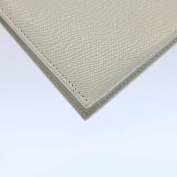 SAINT LAURENT Clutch Bag Leather White Auth ar11120 - Picture 9 of 16